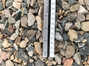 21 A crushed gravel